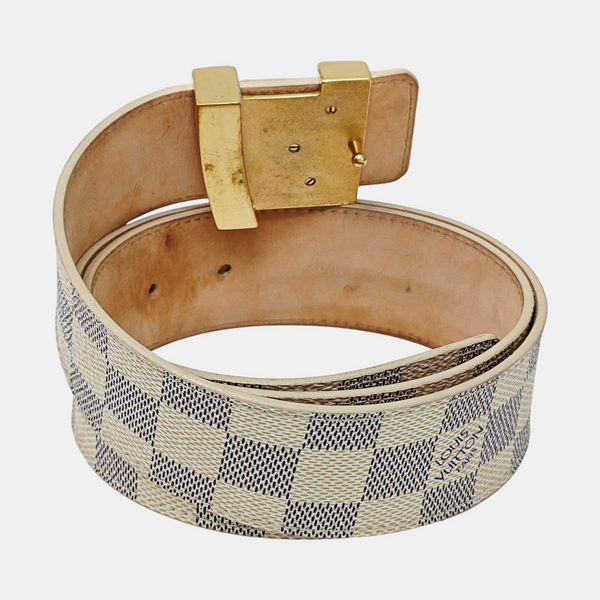 Coated Canvas Belt White