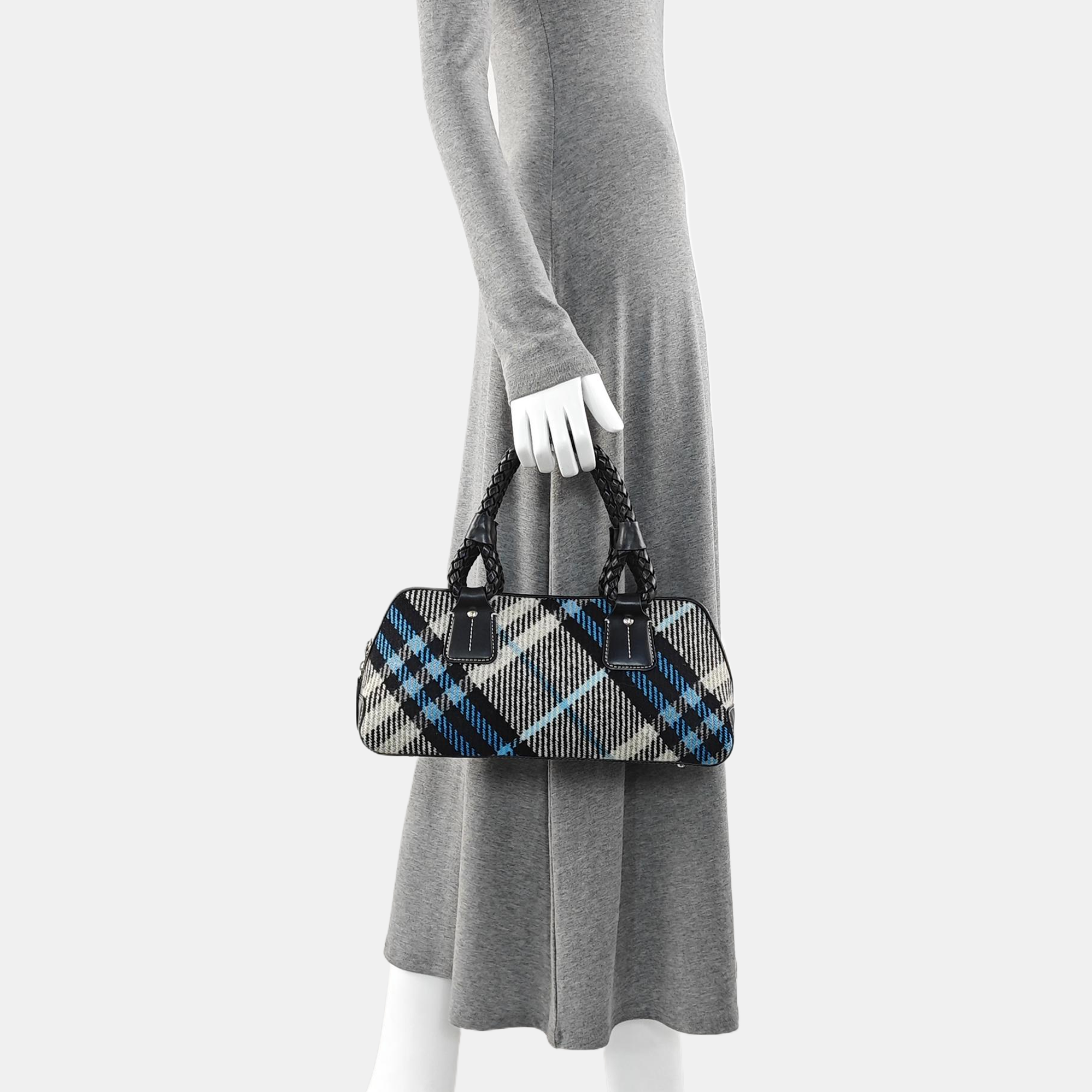 Fabric Top Handle Bag Multicolor