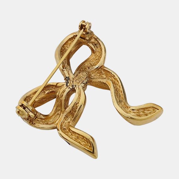 Metal Black Brooch