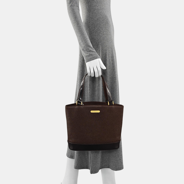 Authenticated pre-owned  Canterbury Mini Calfskin Brown - Tote Bag at Looply