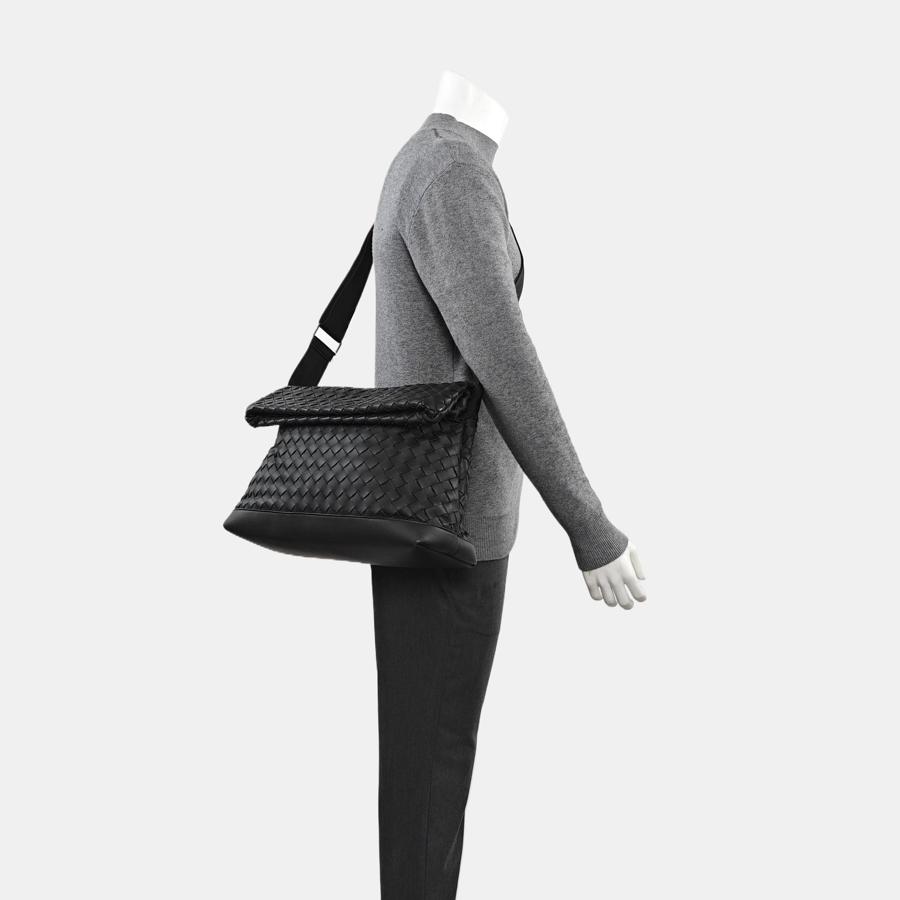 Calfskin Shoulder Bag Black