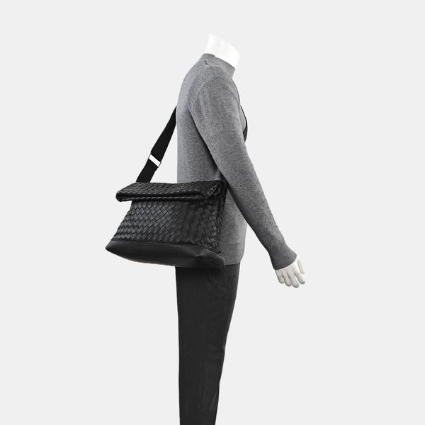 Calfskin Shoulder Bag Black