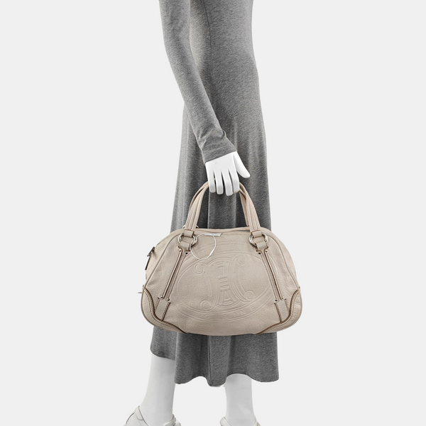 Calfskin Top Handle Bag Pink