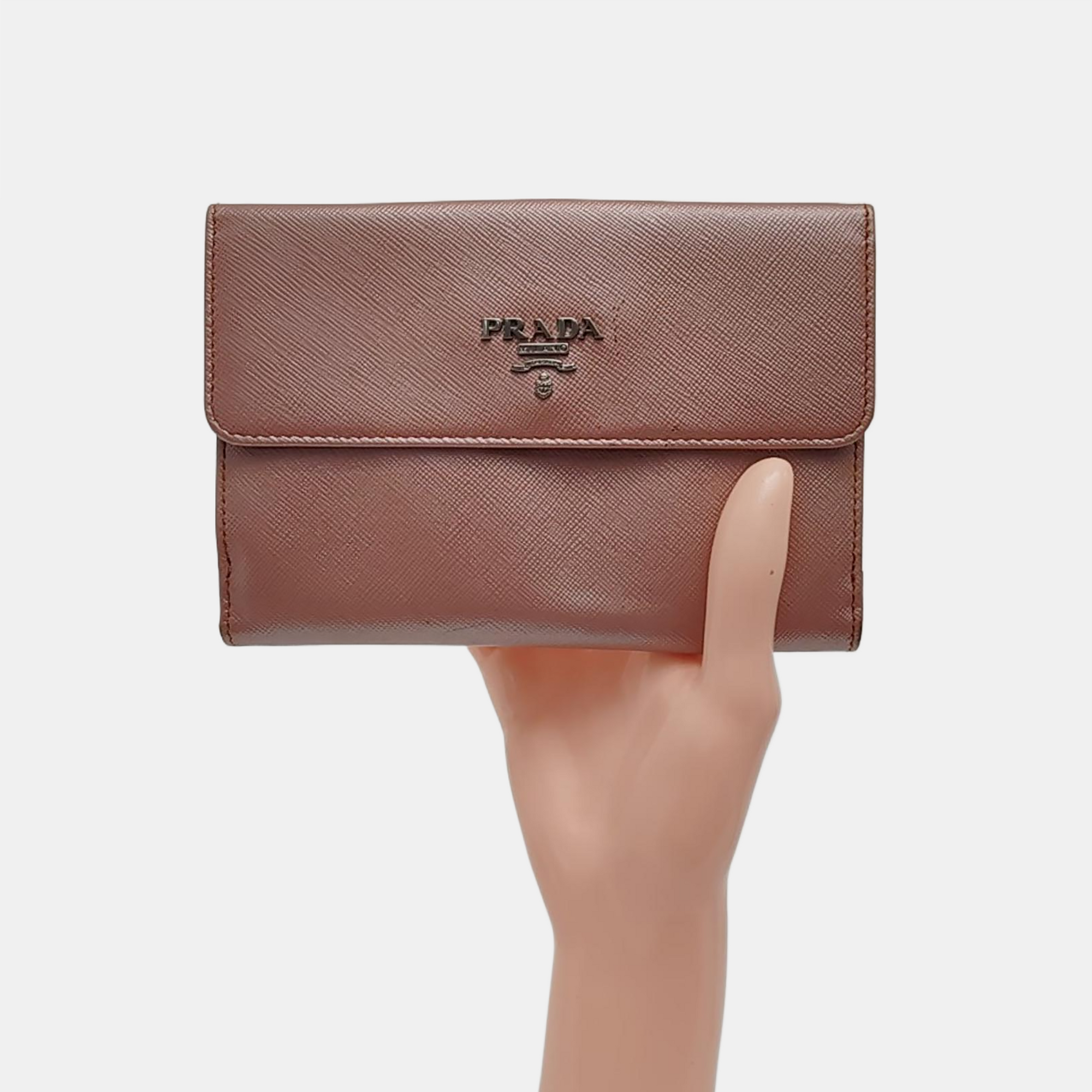 Saffiano Calfskin Wallet Pink