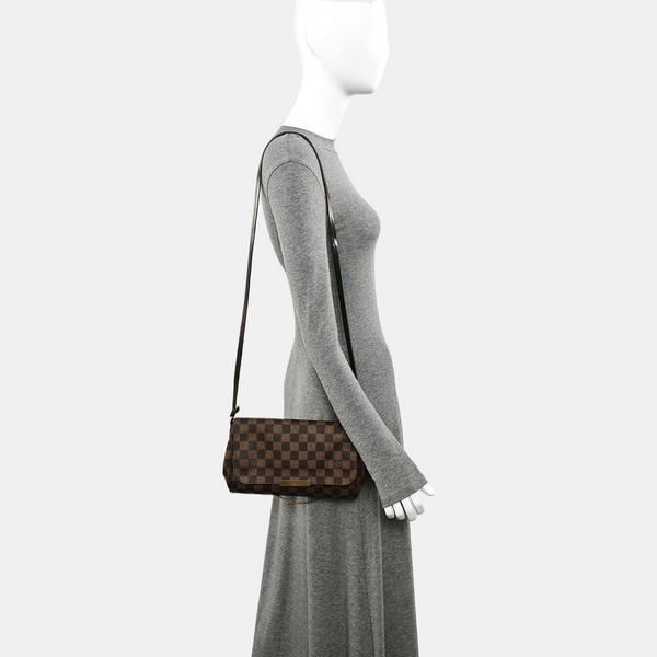 FAVORITE PM Coated Canvas Brown