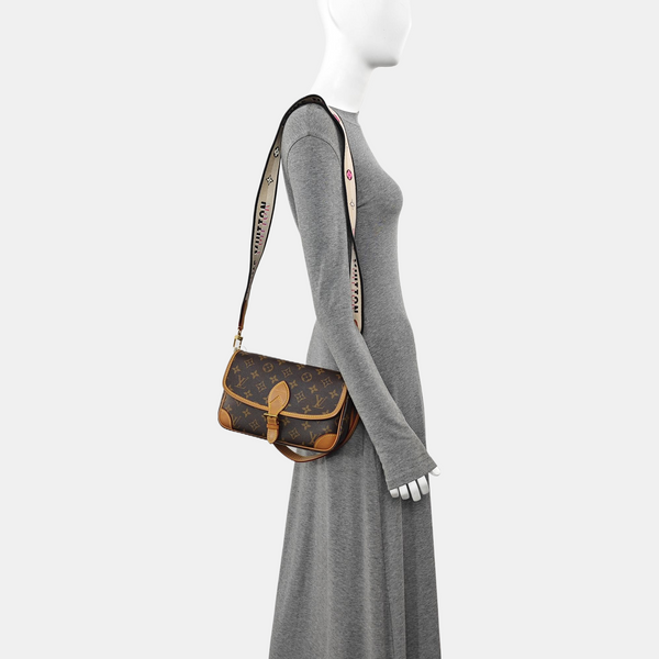 DIANE Monogram Coated Canvas Brown