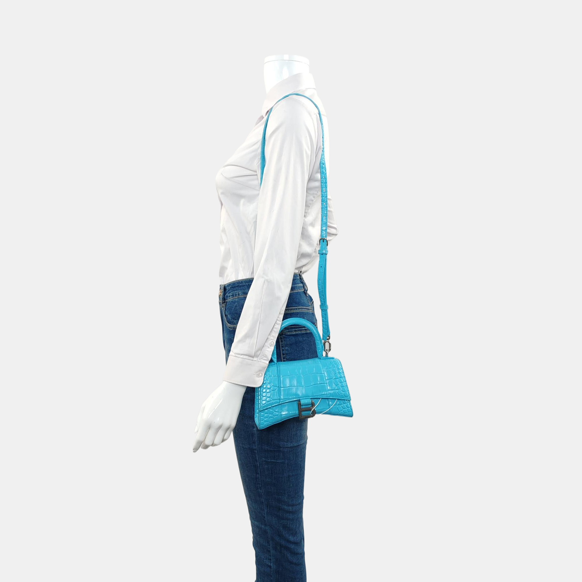 Hourglass XS Calfskin Blue