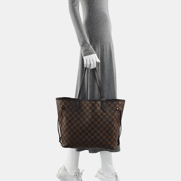 NEVERFULL MM Damier Ebene Coated Canvas Brown