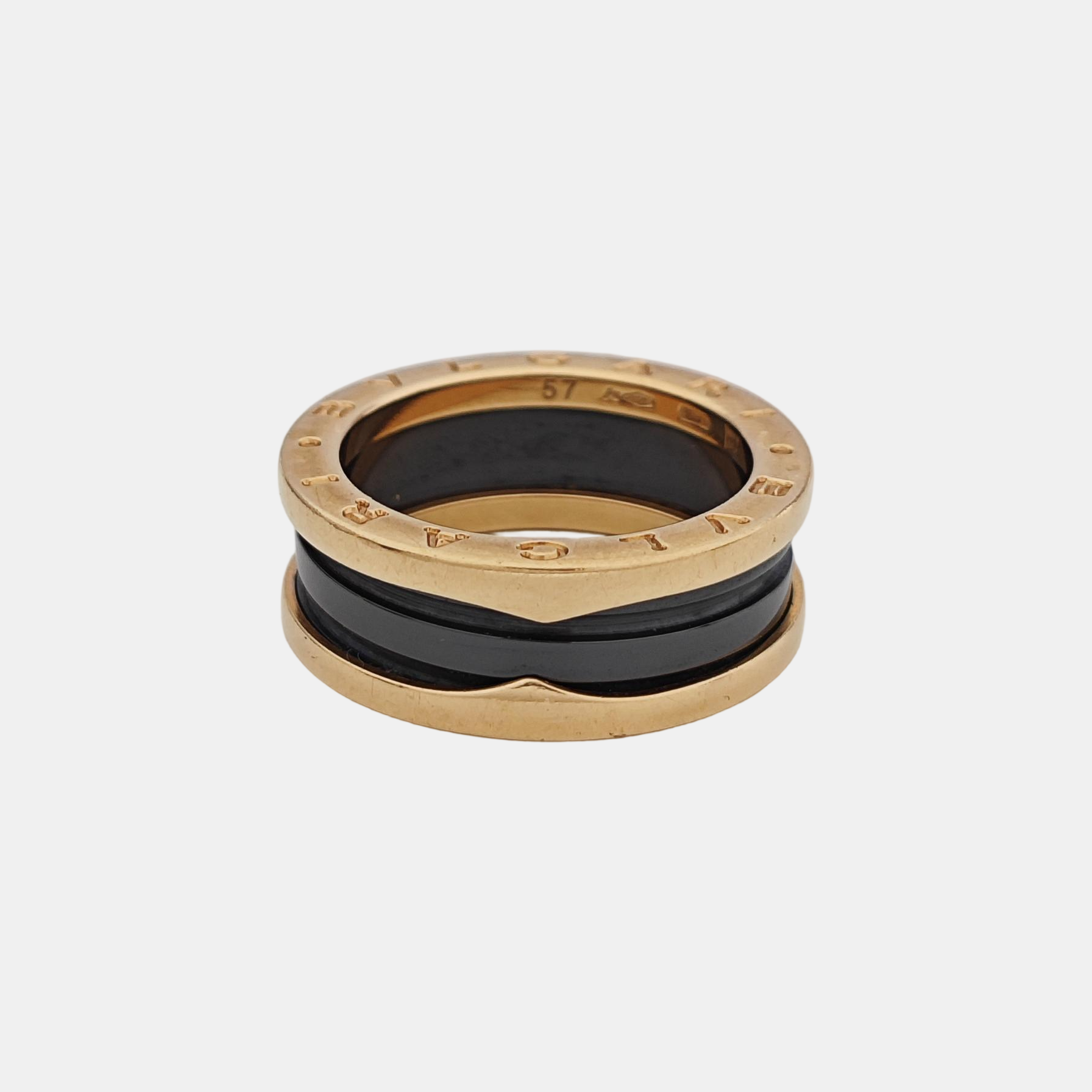 B.ZERO1 18k Rose Gold Ring EU 57