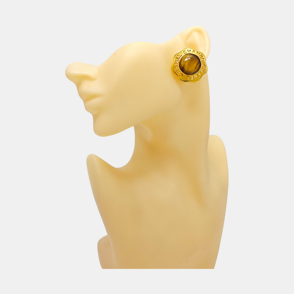 Metal Gold Clip On Earrings