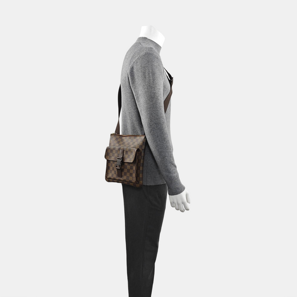 MELVILLE Damier Ebene Coated Canvas Brown