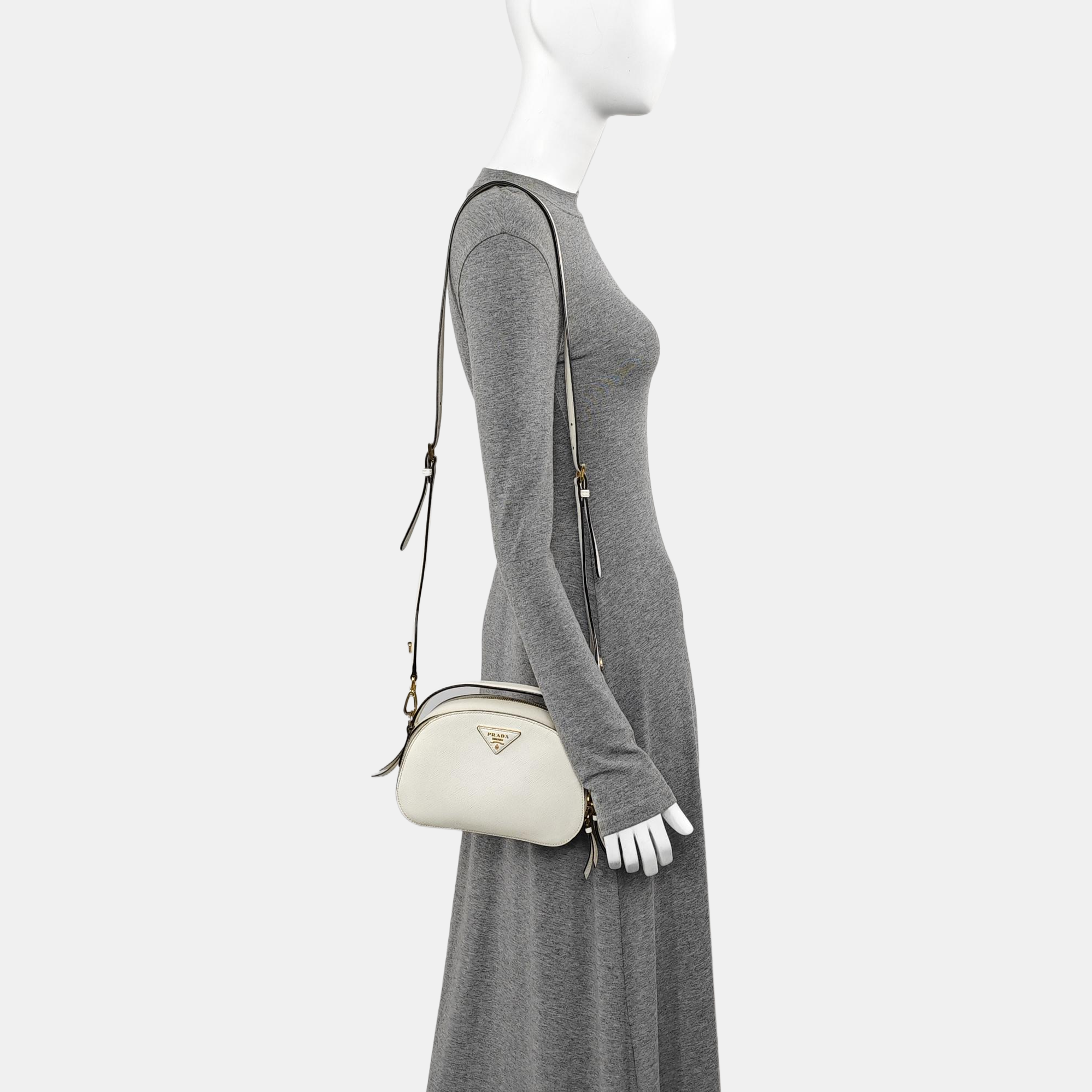 Odette Saffiano Calfskin White