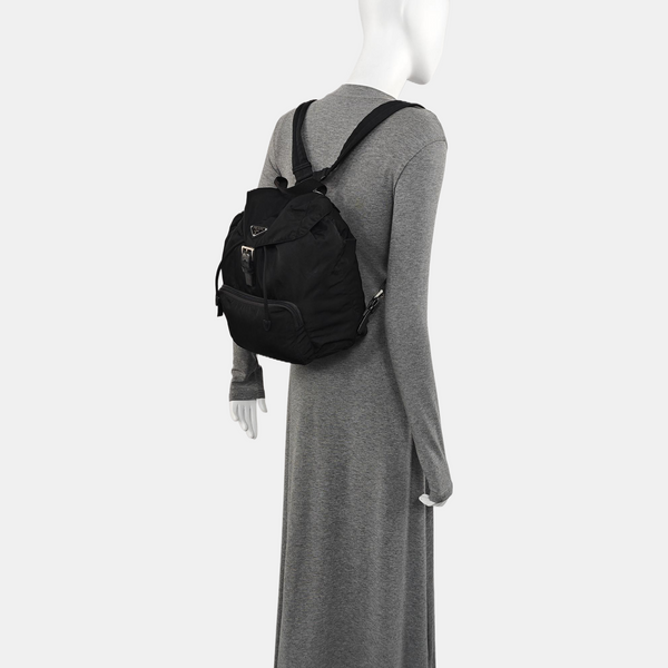 Nylon Backpack Black