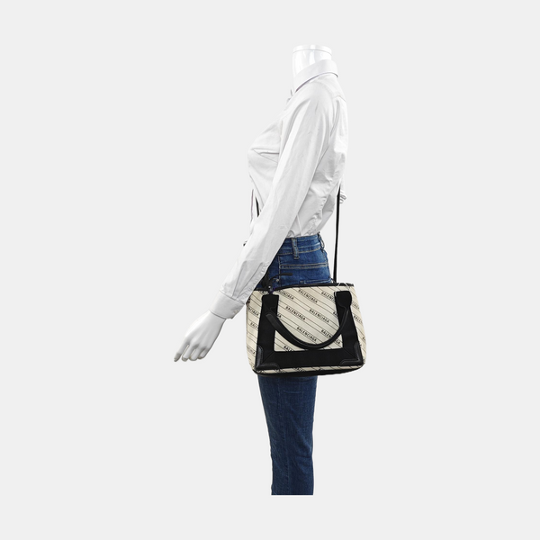 Navy Fabric White