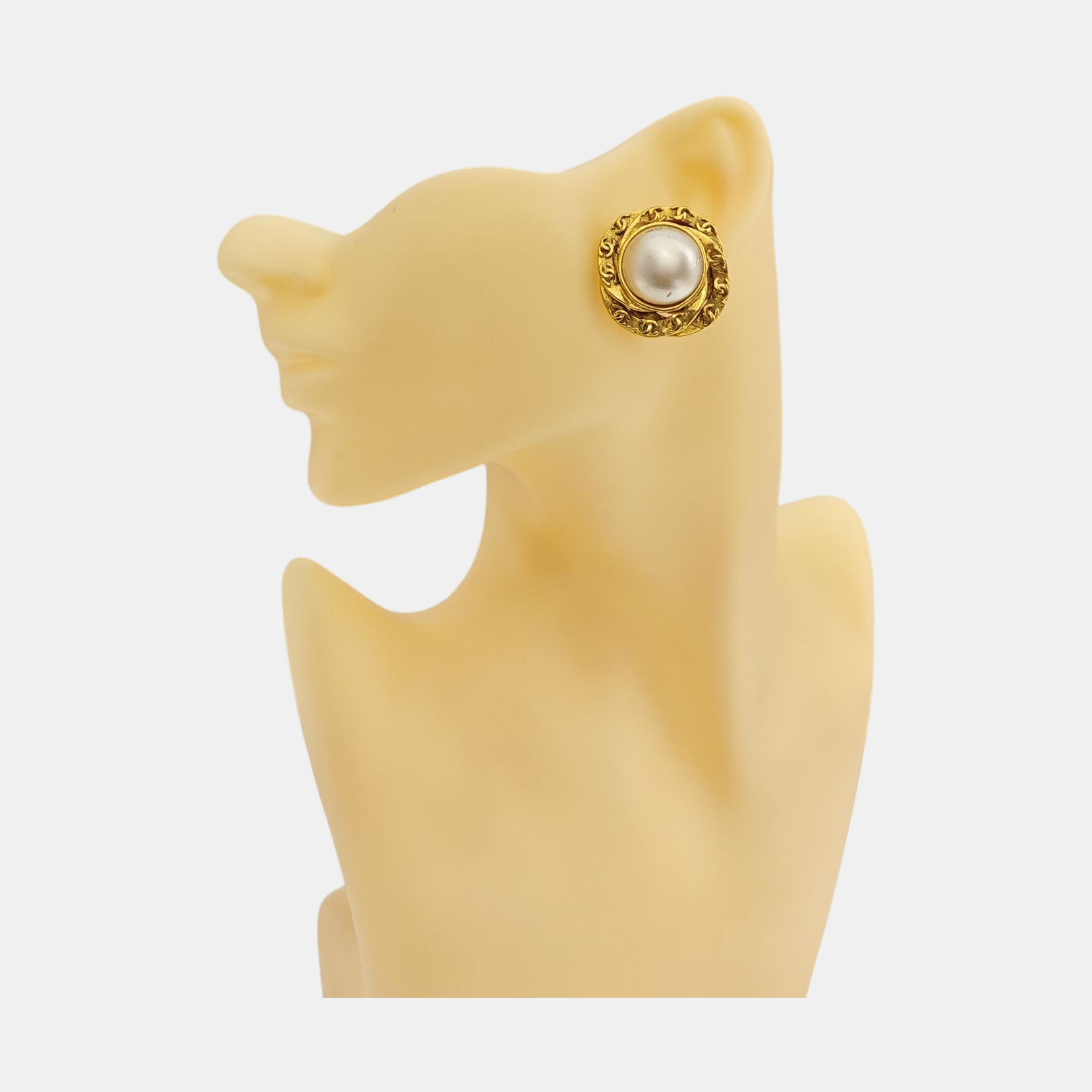 Metal Gold Clip On Earrings