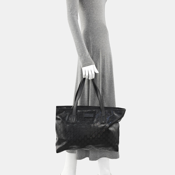 GG Imprime Monogram Coated Canvas Black