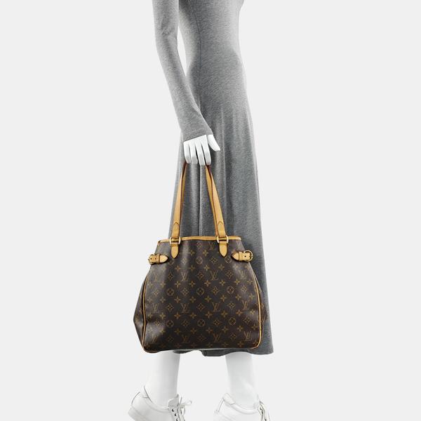 BATIGNOLLES MM Monogram Coated Canvas Brown