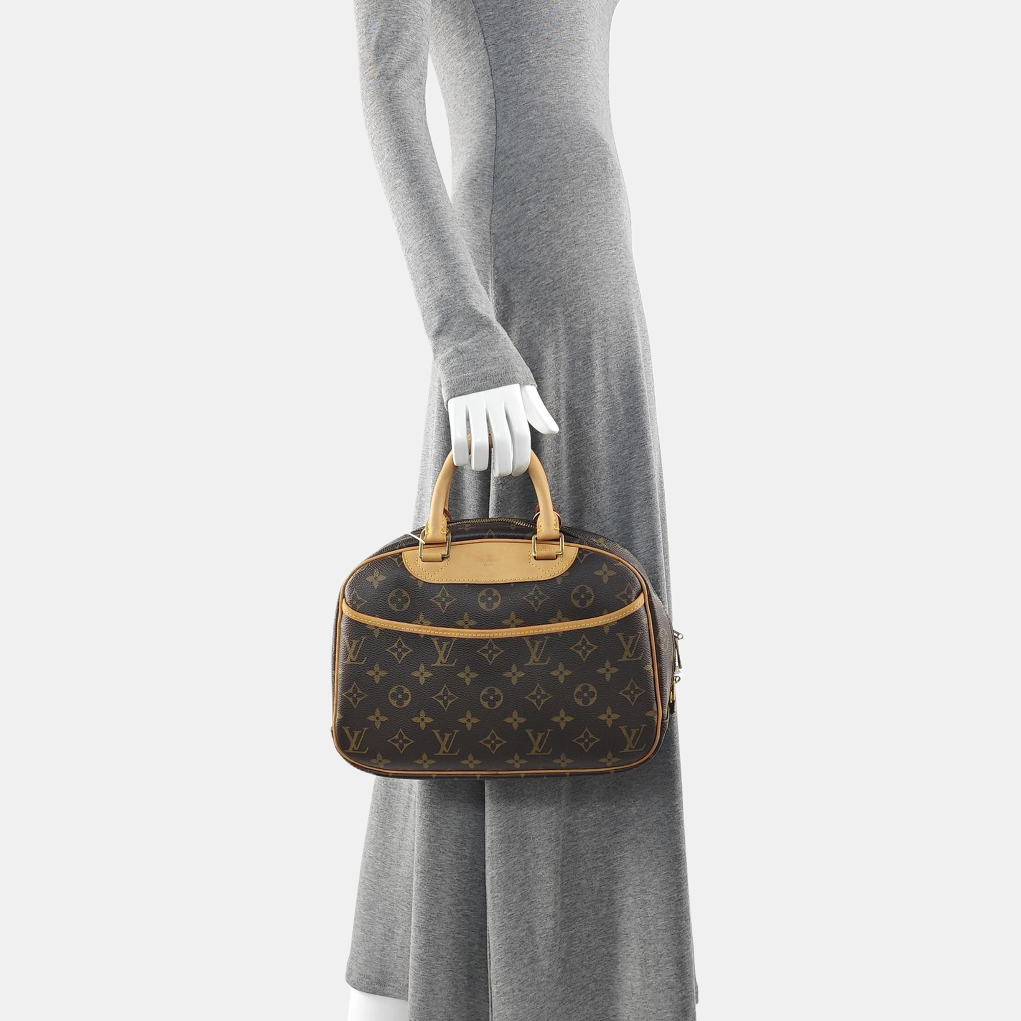 DEAUVILLE Monogram Coated Canvas Brown