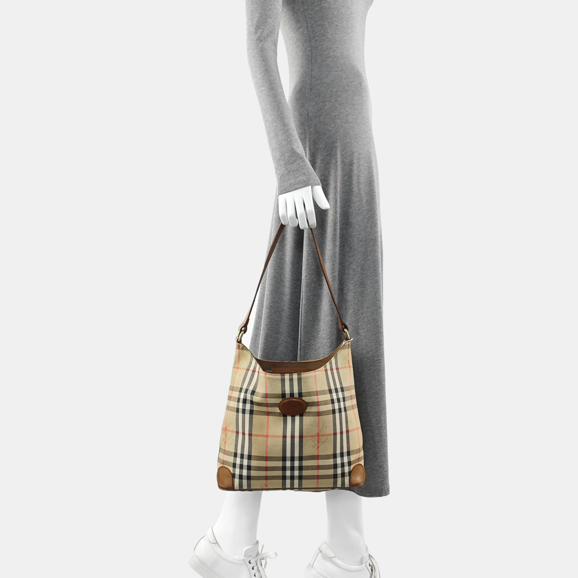 Canvas Top Handle Bag Beige