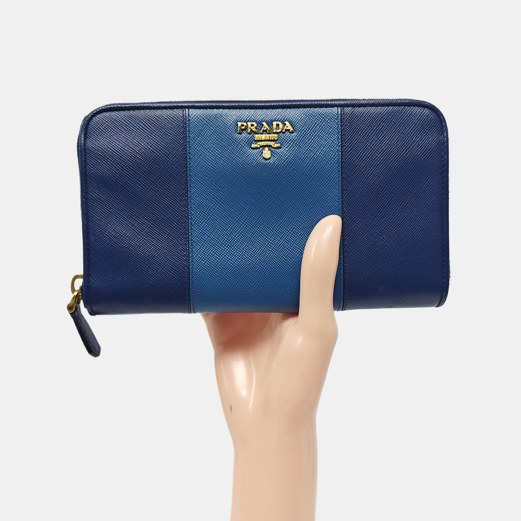 Calfskin Wallet Blue