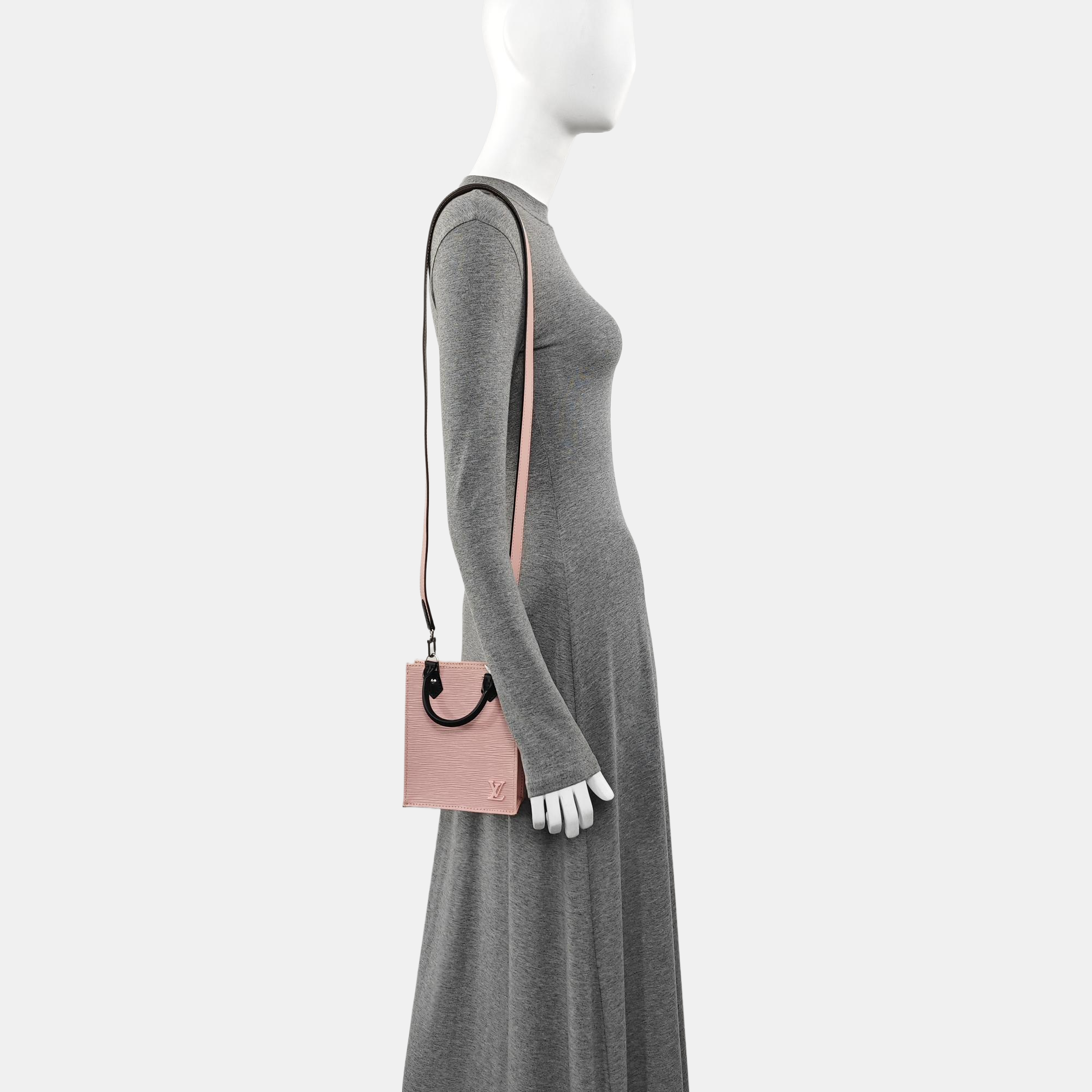SAC PLAT Mini Epi Pink