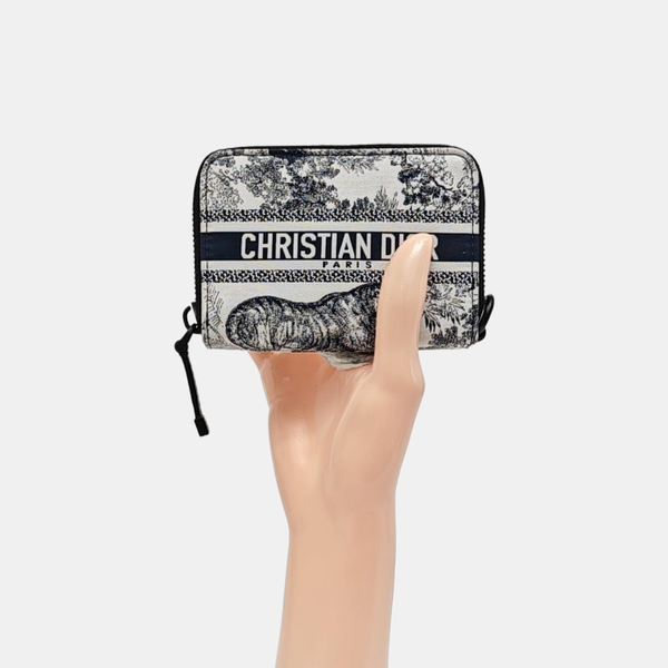 Diortravel Special Material White Wallet