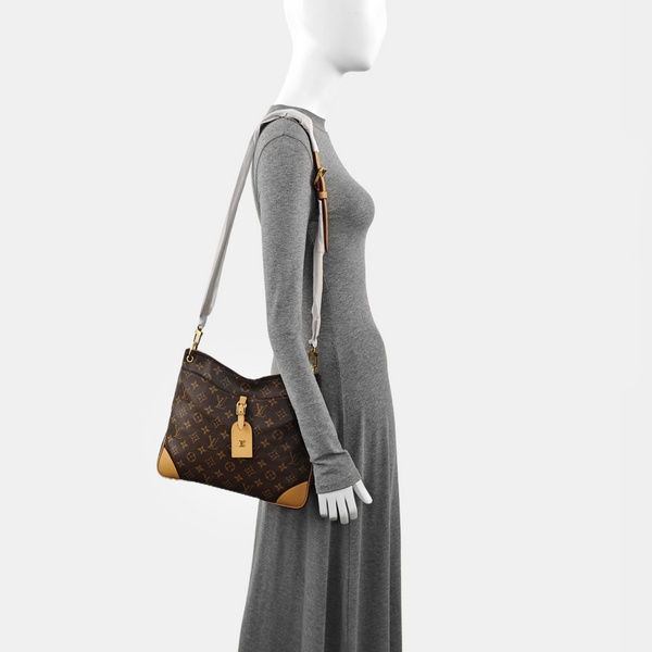 ODEON MM Monogram Coated Canvas Brown