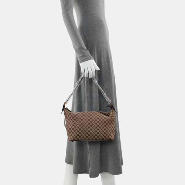Canvas Top Handle Bag Brown