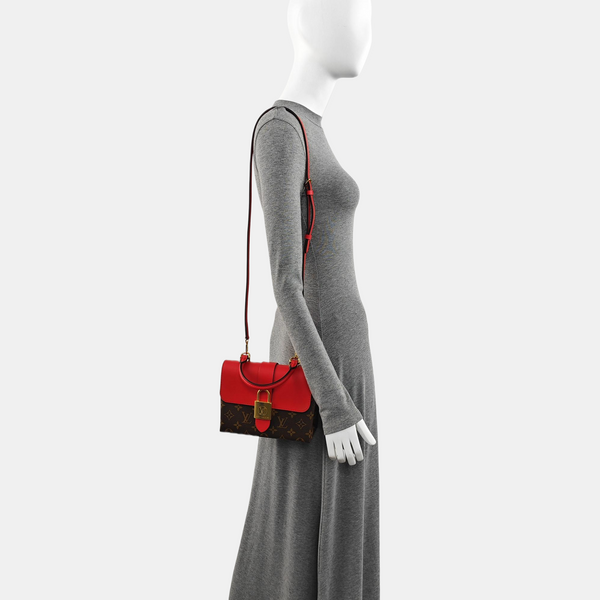 Authenticated pre-owned  LOCKY BB Monogram Coated Canvas Red - Shoulder Bag at Looply