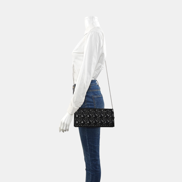 Lady Dior Medium Cannage Calfskin Black
