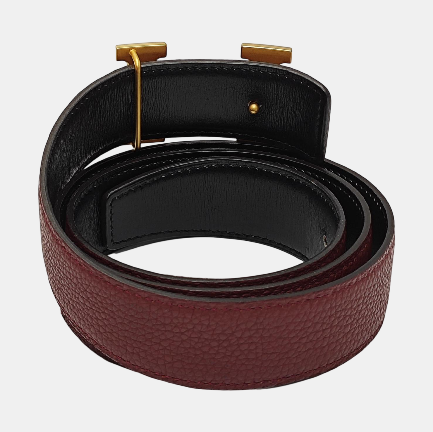 Leather Belt Red