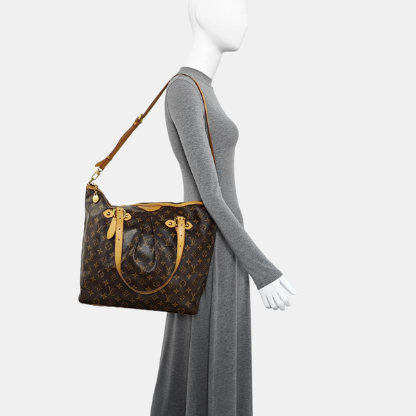 PALERMO GM Monogram Coated Canvas Brown