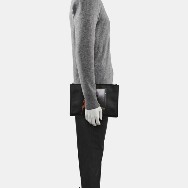 Calfskin Clutch Black