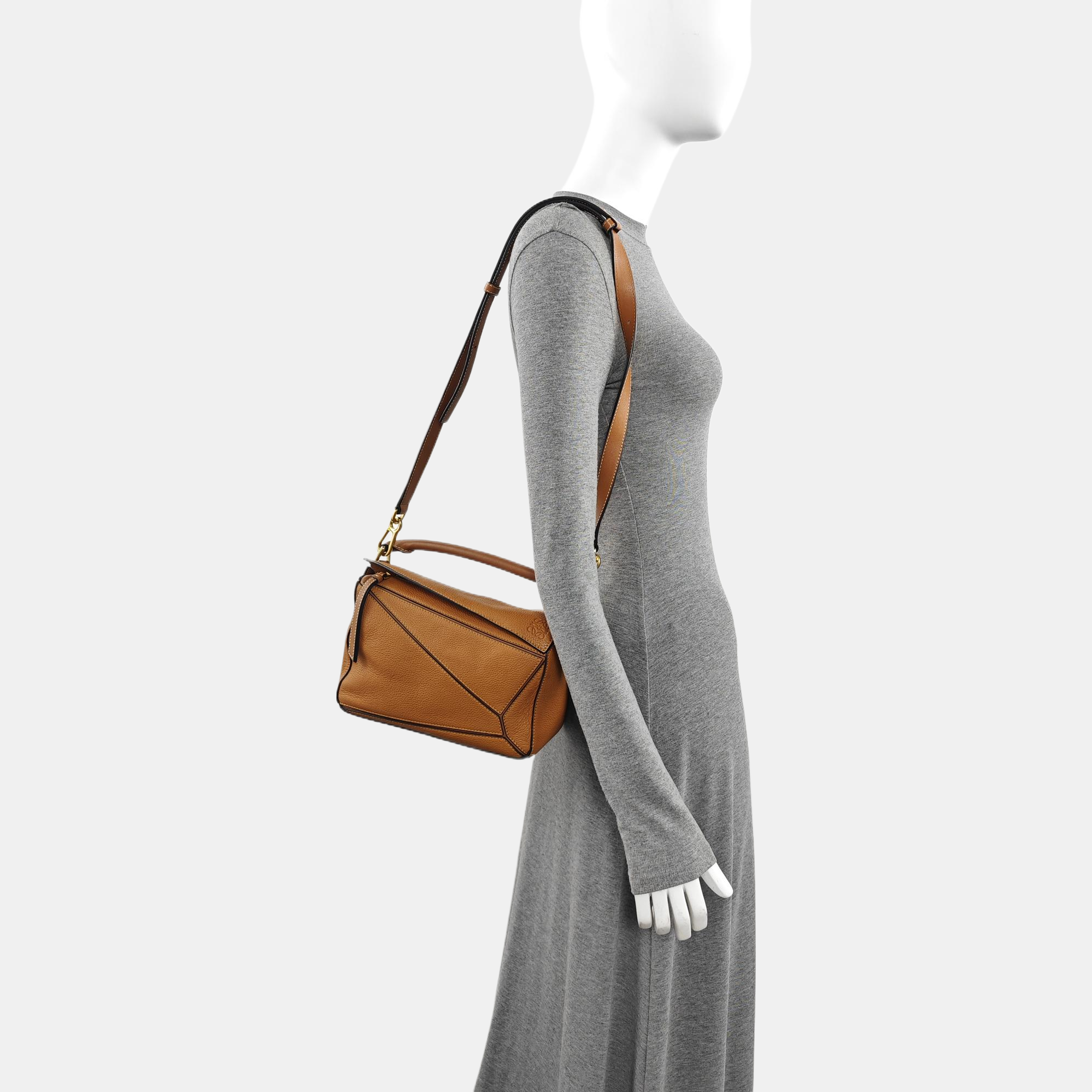 Puzzle Small Calfskin Brown