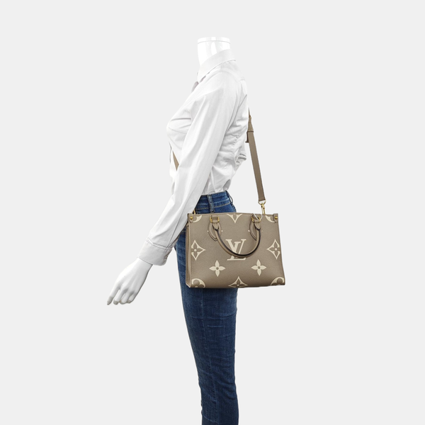 ONTHEGO PM Monogram Calfskin Gray