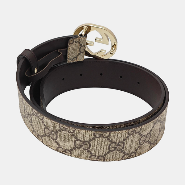 Leather Belt Beige