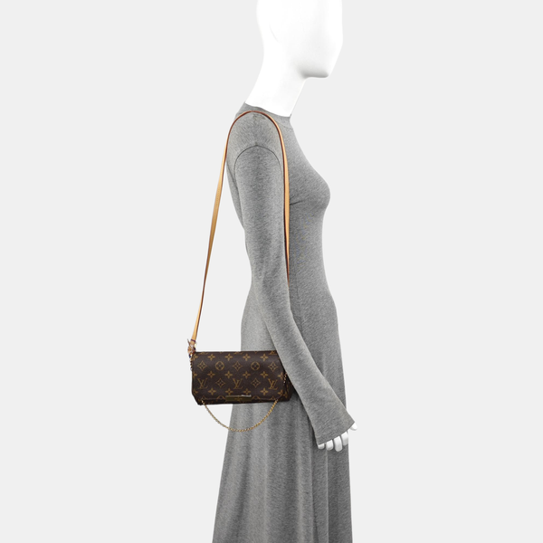 FAVORITE PM Monogram Coated Canvas Brown