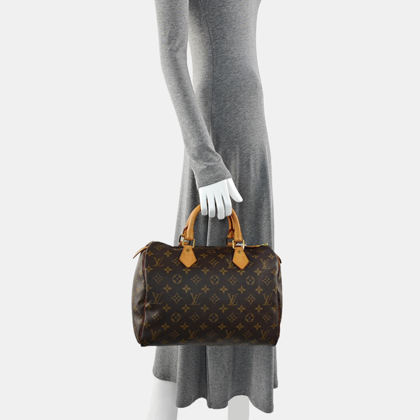 SPEEDY 30 Monogram Coated Canvas Brown