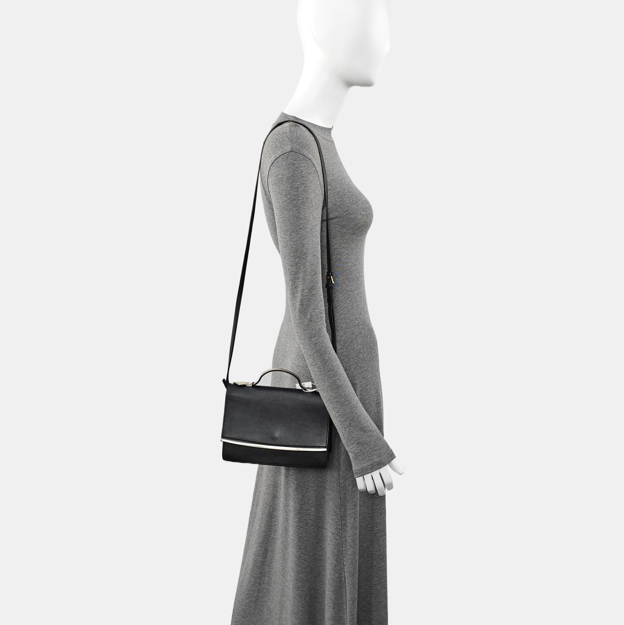 Calfskin Shoulder Bag Black