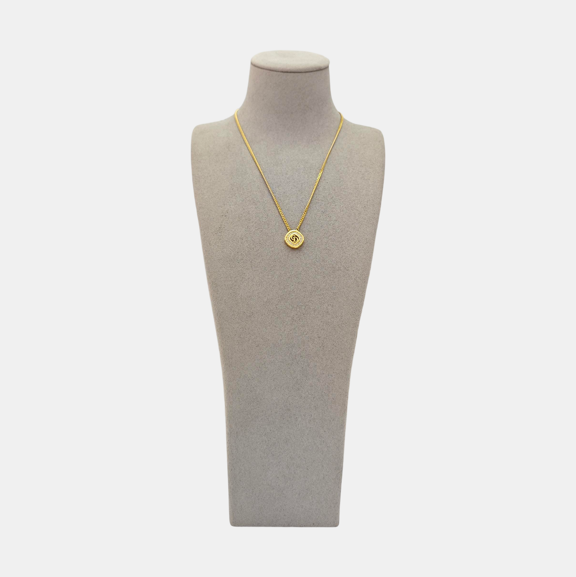 Petit CD Metal Gold Necklace