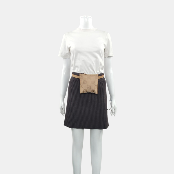 Monogram Canvas Belt Bag Beige