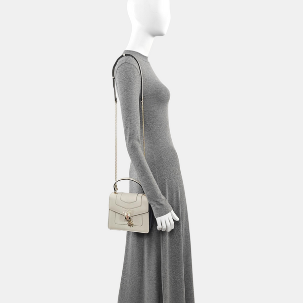 SERPENTI FOREVER Calfskin White