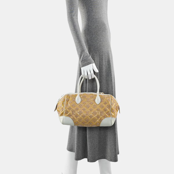 SPEEDY 25 Monogram Calfskin Yellow