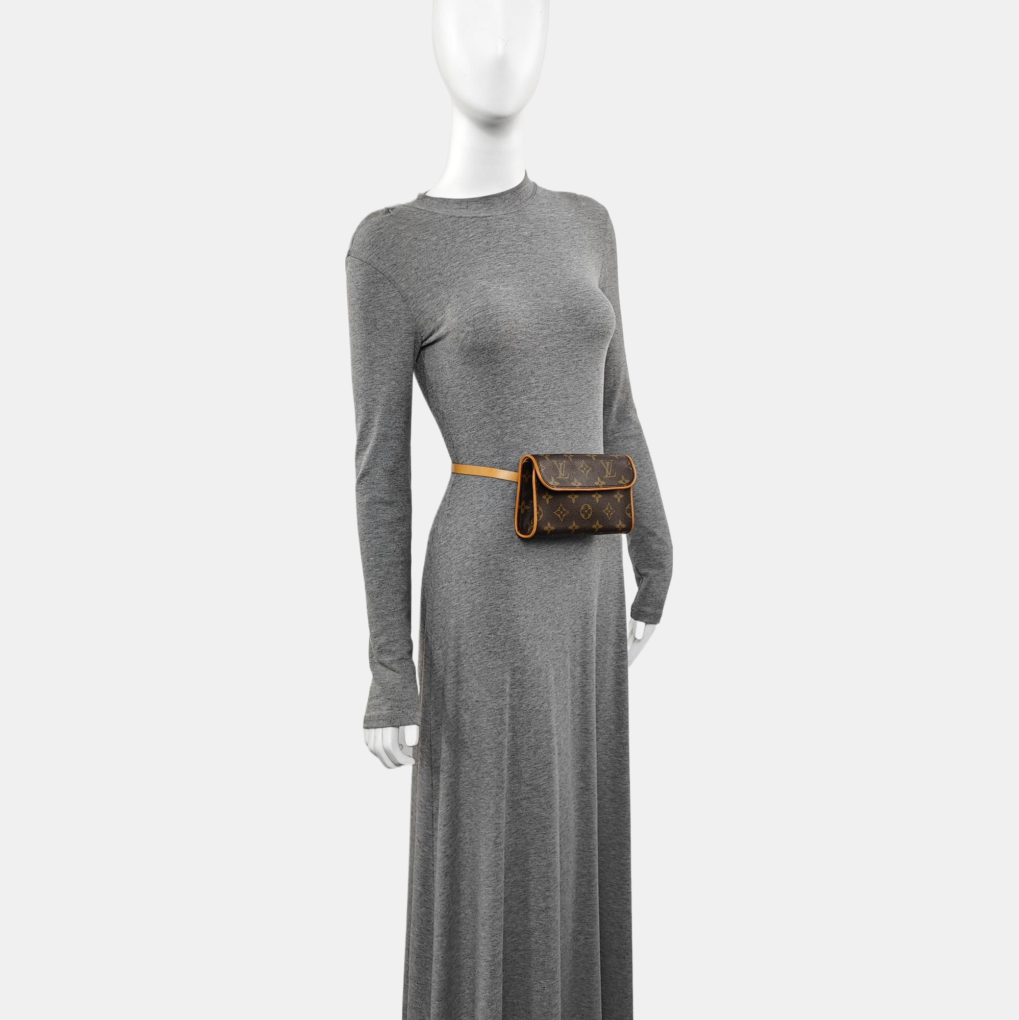 FLORENTINE Monogram Coated Canvas Brown