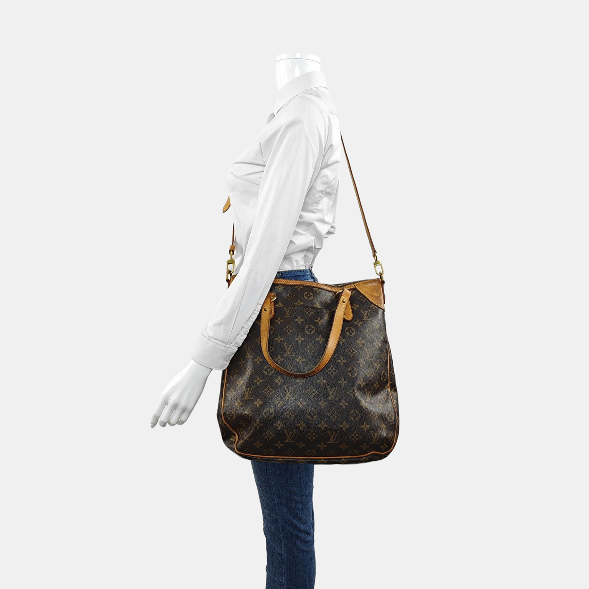 ODEON Monogram Coated Canvas Brown