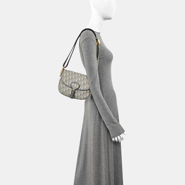 Bobby Medium Oblique Canvas Gray