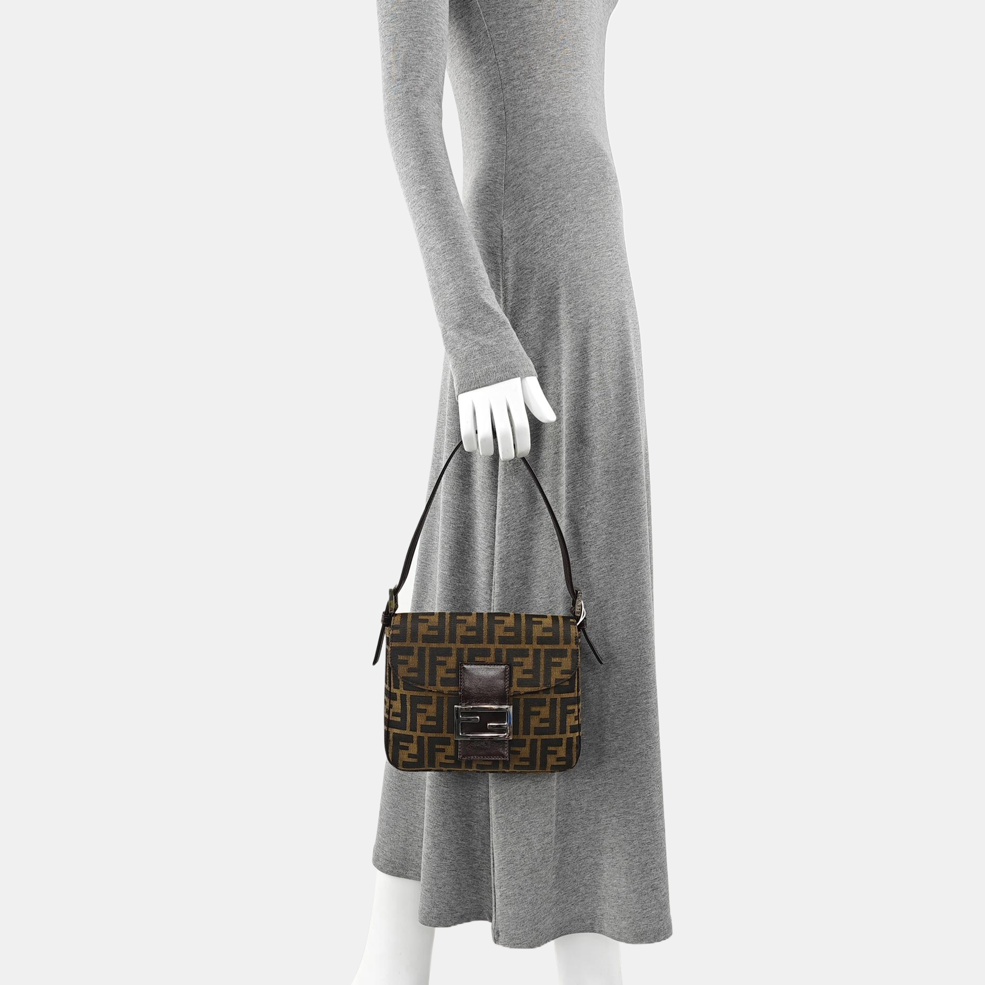 Monogram Coated Canvas Shoulder Bag Brown