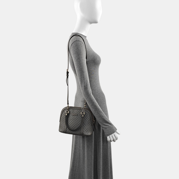 Microguccissima Monogram Calfskin Gray