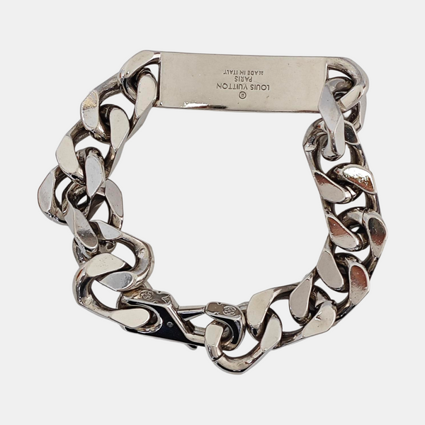 Monogram Metal Silver Bracelet