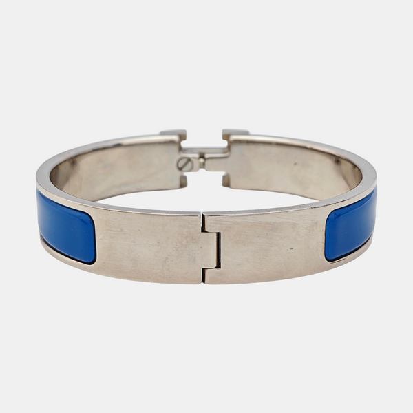 Clic H Metal Silver Bangle